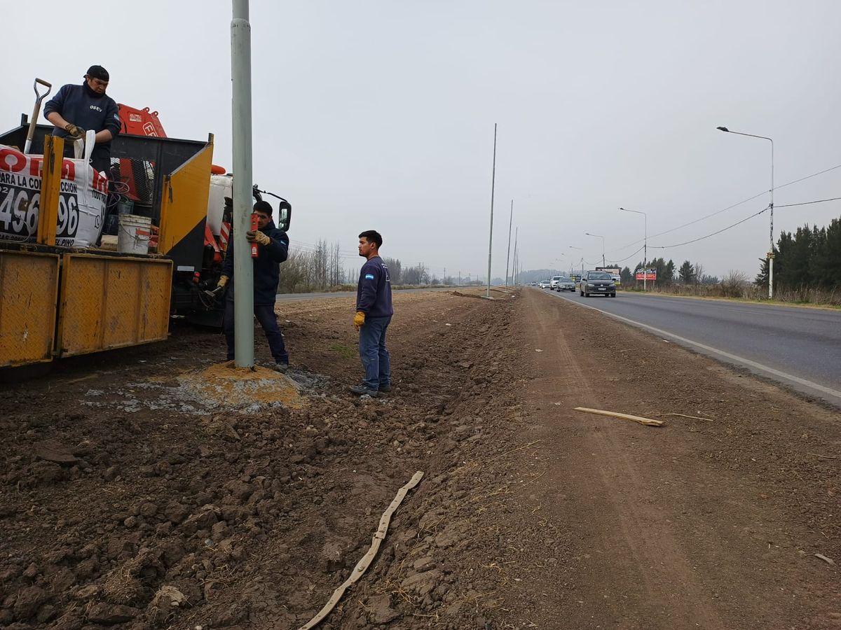 Avanzan las obras de duplicación de calzada y repavimentación de la Ruta 58 entre Canning y San Vicente.
