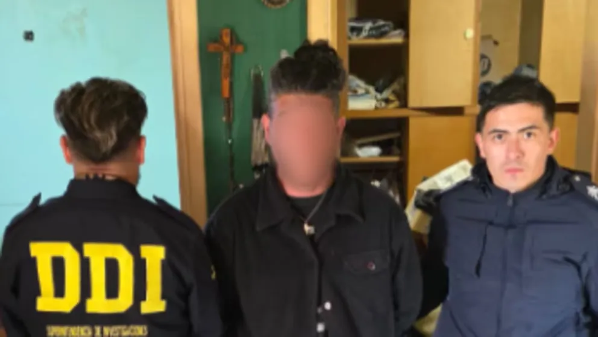 El hombre detenido en Almirante Brown. El hombre detenido en Almirante Brown.