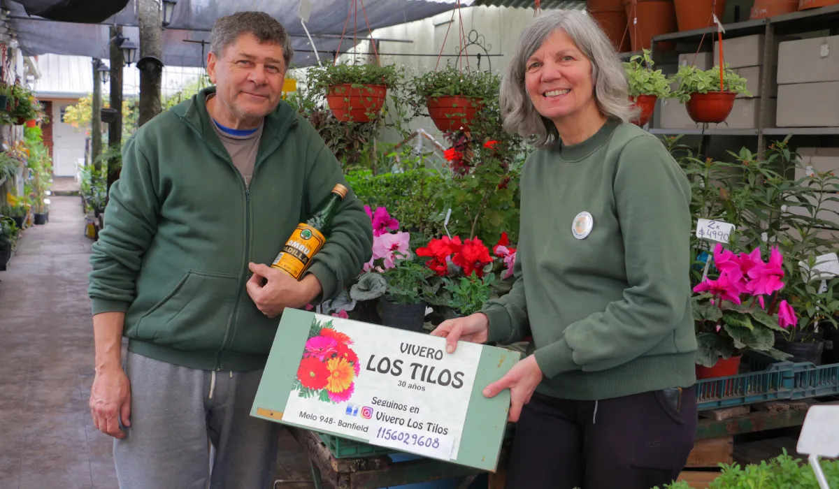 Eduardo y Tamara, los propietarios del vivero 