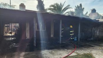 Incendios de vivienda en Monte Grande: un hombre resultó herido