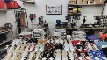 Lanús: detuvieron a ocho personas por contrabando y falsificación de zapatillas en Zona Sur