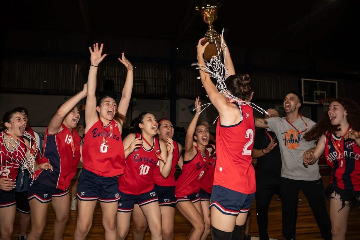 Los festejos tras el título.