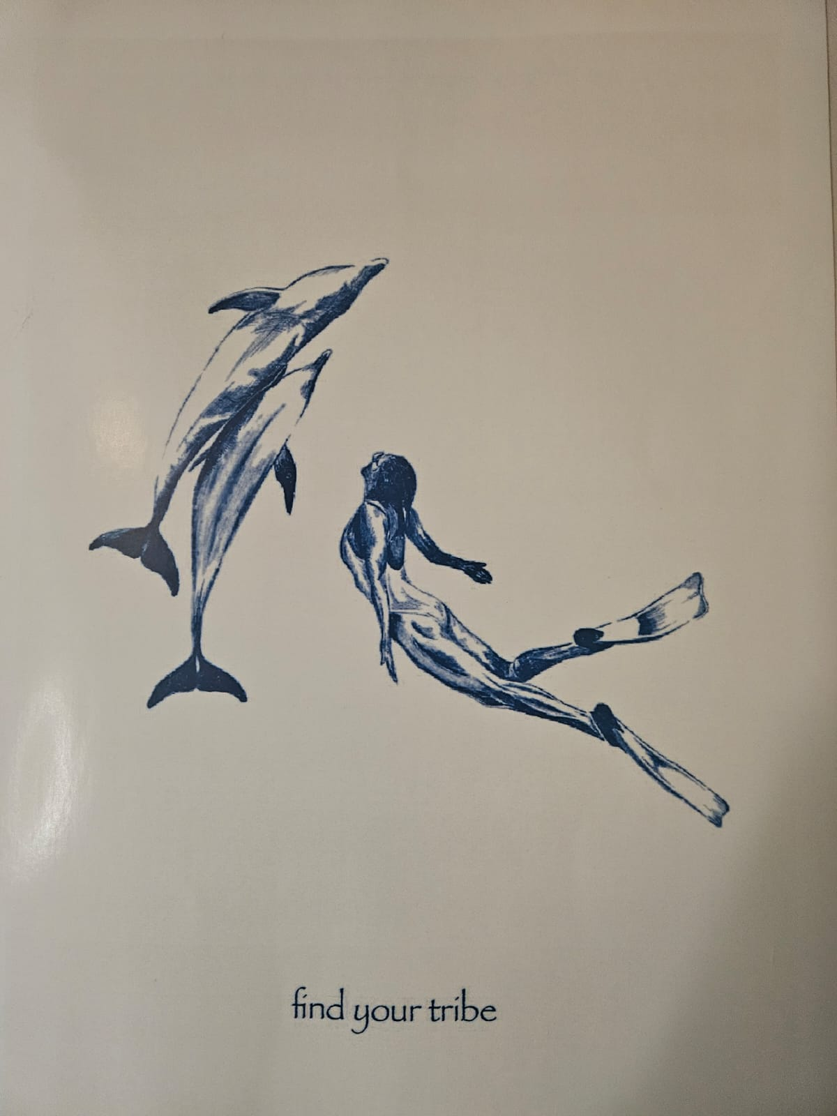 Una de las obras de Valentina, quien asegura que uno de sus sueños es nadar con ballenas.