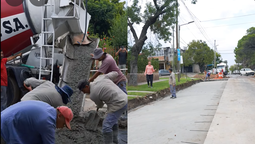 lomas: obras de repavimentacion en parque baron
