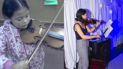 una violinista de san vicente fue elegida para participar de un encuentro en paris