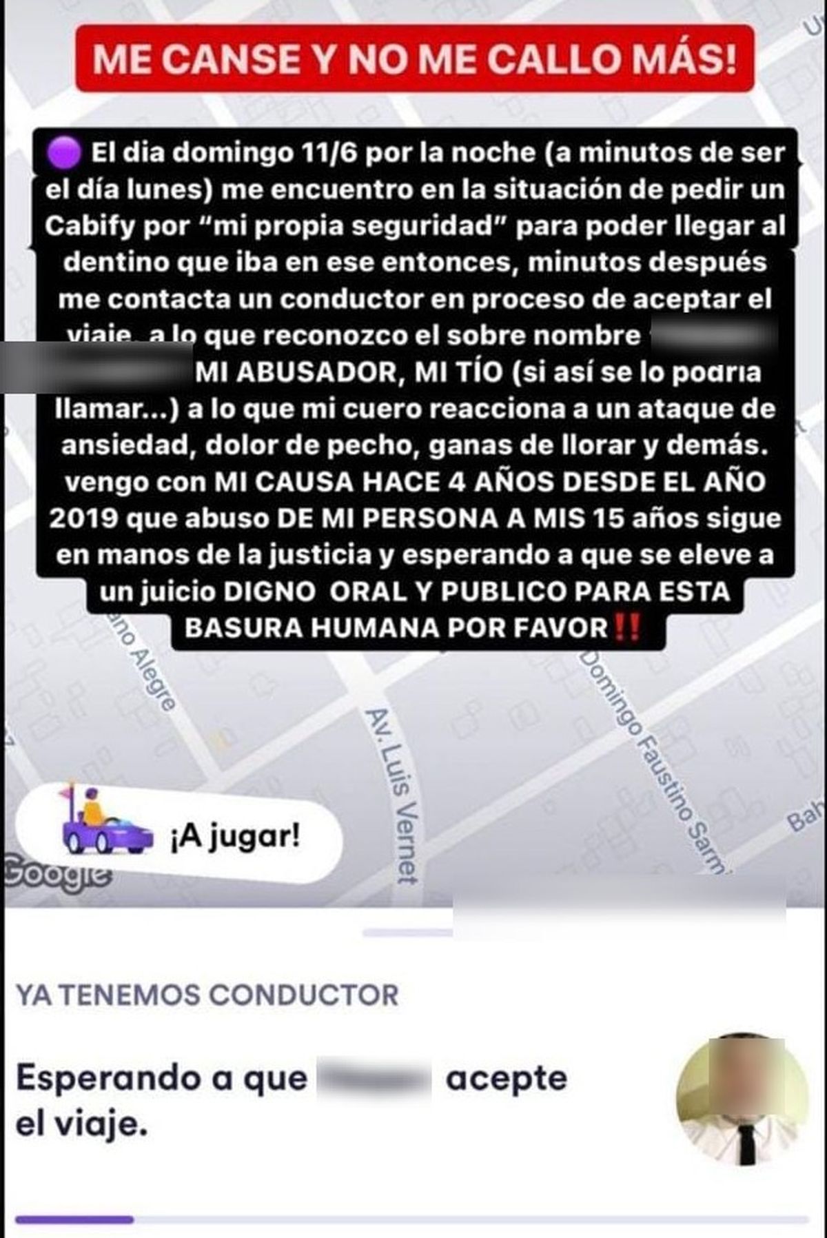 La joven de Monte Grande denunció el hecho en redes sociales.