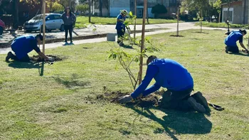 Almirante Brown: transformaron un terreno baldío en una nueva plaza en Don Orione