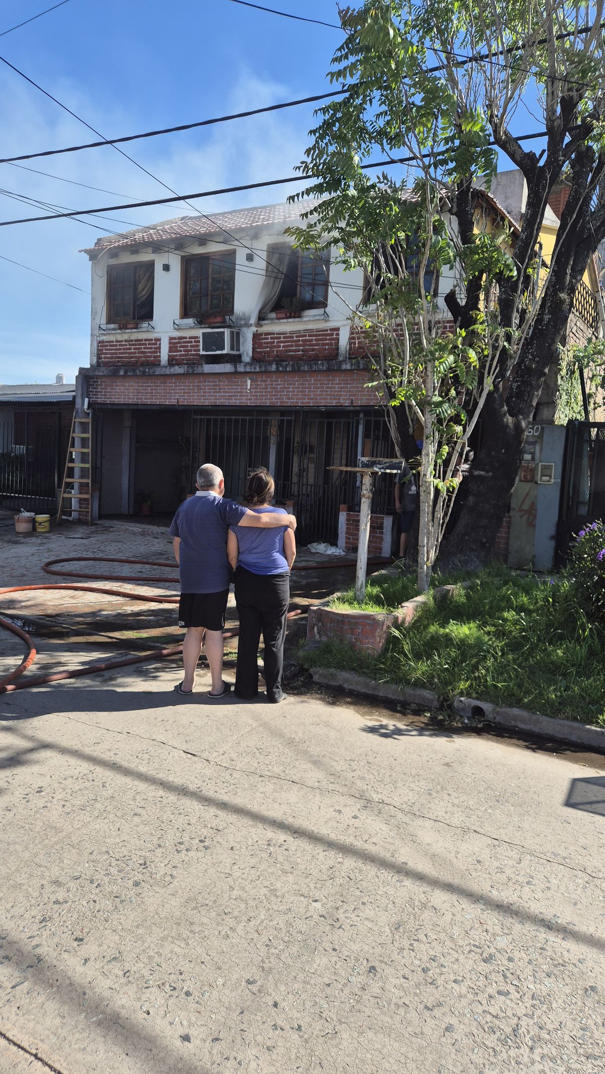La casa donde ocurri&oacute; el siniestro en Almirante Brown. (Foto: El Diario Sur)