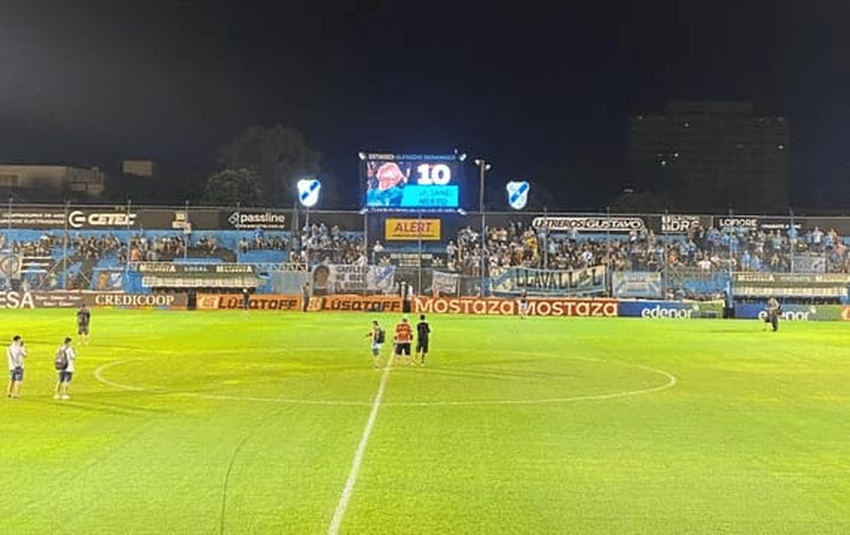 La pantalla led ya colocada.&nbsp;