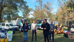 san vicente: presentaron maquinarias y herramientas para el municipio