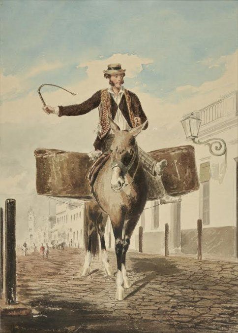 Así se veía un panadero en la época de la Revolución de Mayo. Posiblemente Ballester haya tenido una apariencia similar.