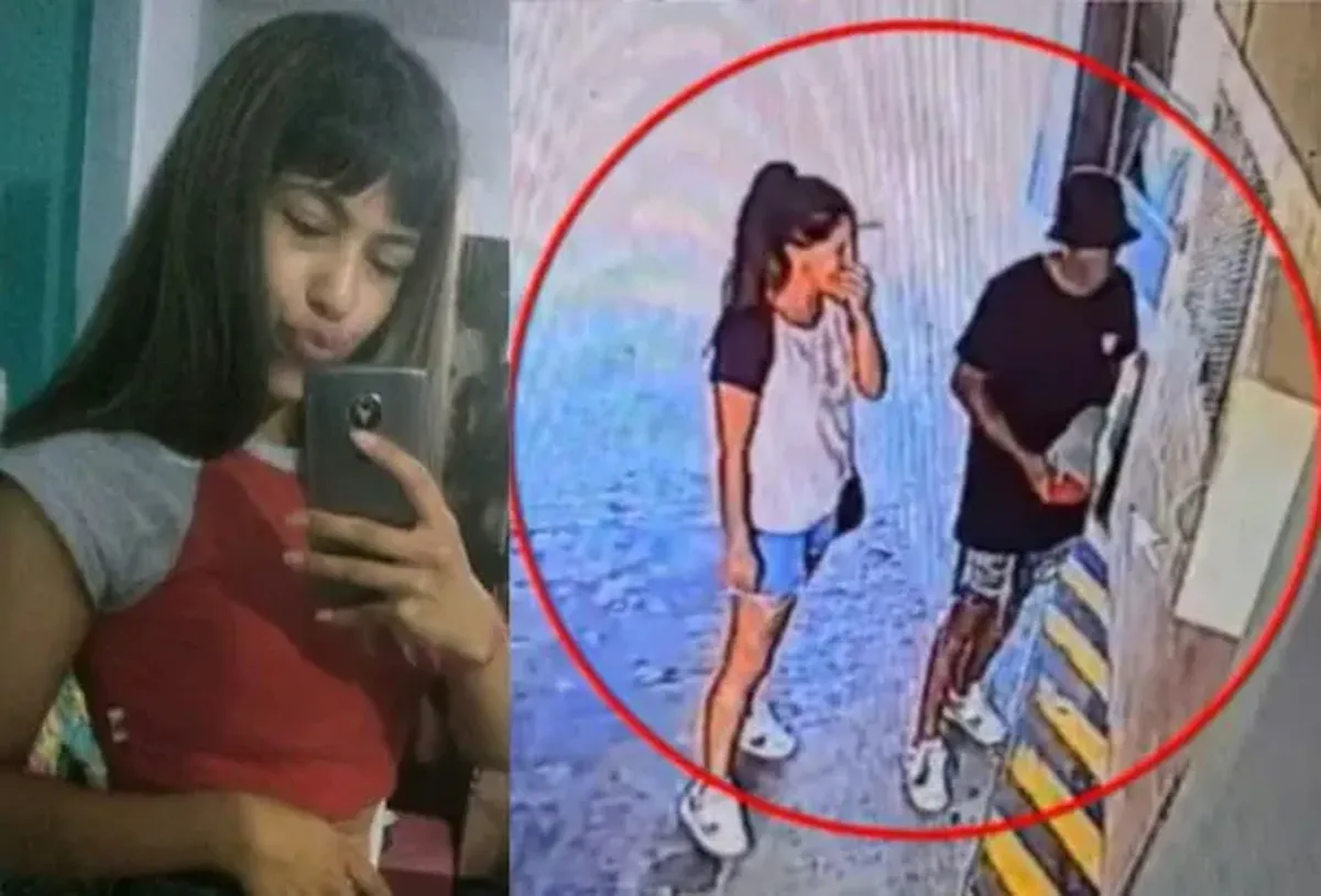 Imagen de una cámara de seguridad que muestra a Enzo Chamorro y Malena Soto ingresando juntos al hotel de Ingeniero Budge, en Lomas de Zamora, el día del crimen.