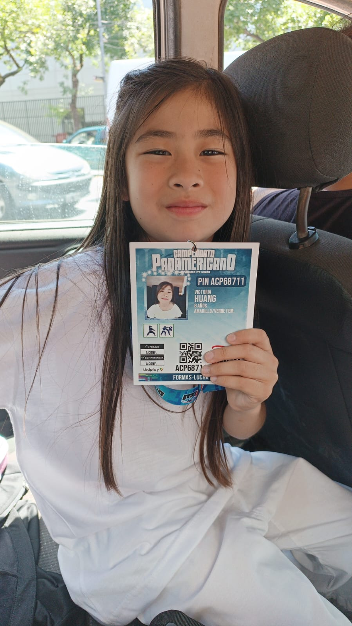 La campeona se llama Victoria Huang y es vecina de Alejandro Korn.