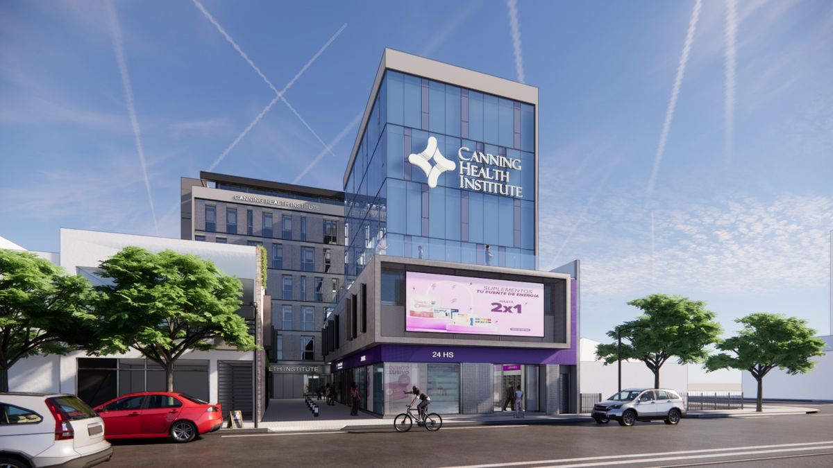 Así quedará Canning Health Institute una vez terminadas las nuevas etapas de la obra.