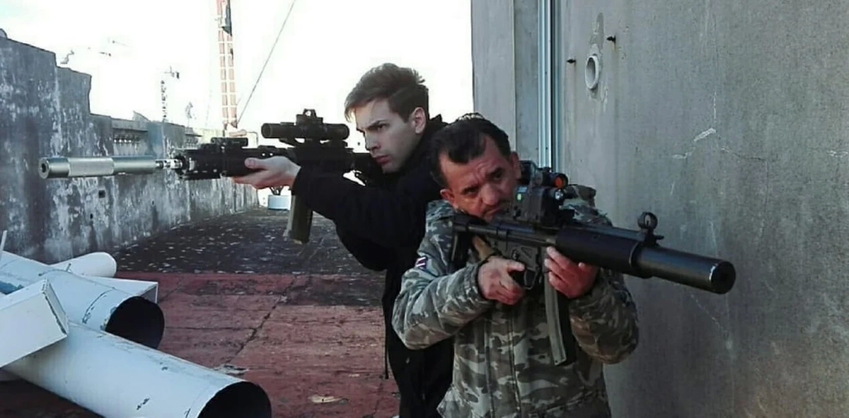 Facundo Munizaga y Rodolfo Ledesma, los dos fundadores de la academia de Monte Chingolo