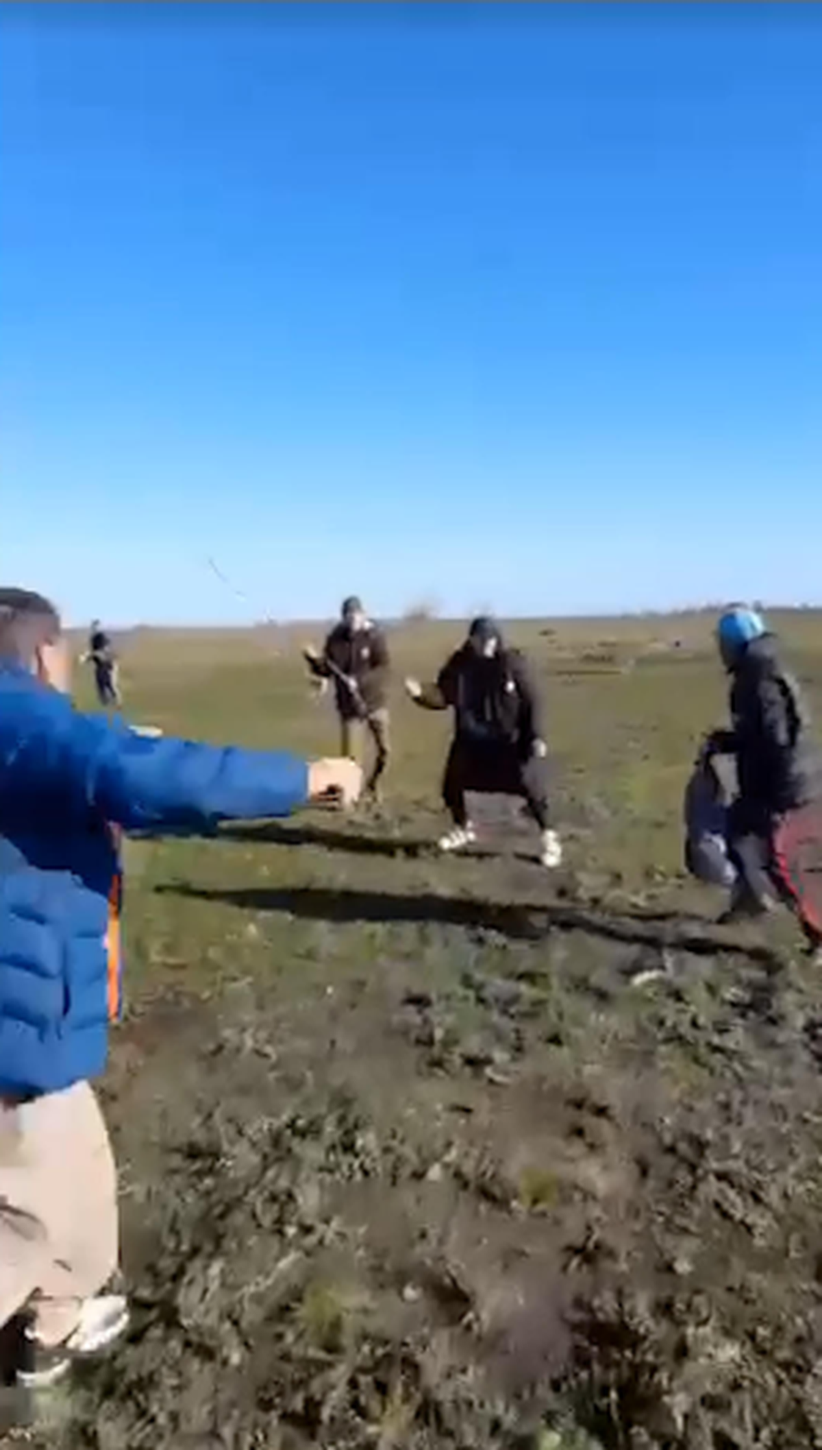 El violento enfrentamiento entre integrantes de la UOCRA en Guernica.