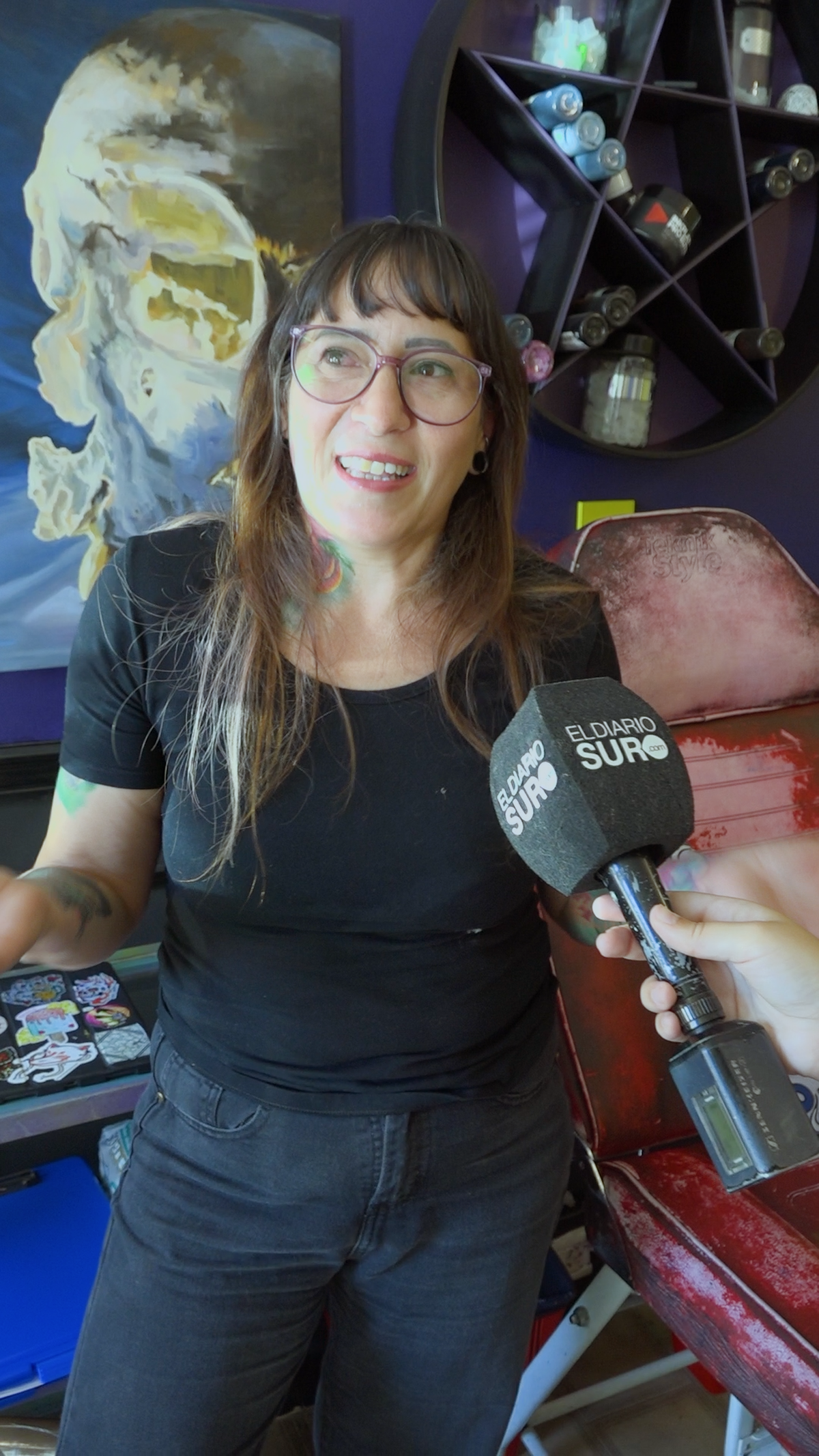 Marcela Florentín, tatuadora de Monte Grande.