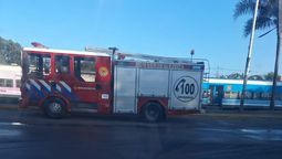 En el accidente intervinieron Bomberos de Ezeiza.