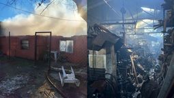 dos incendios en almirante brown movilizaron a bomberos: una vivienda y un taller sufrieron perdidas totales
