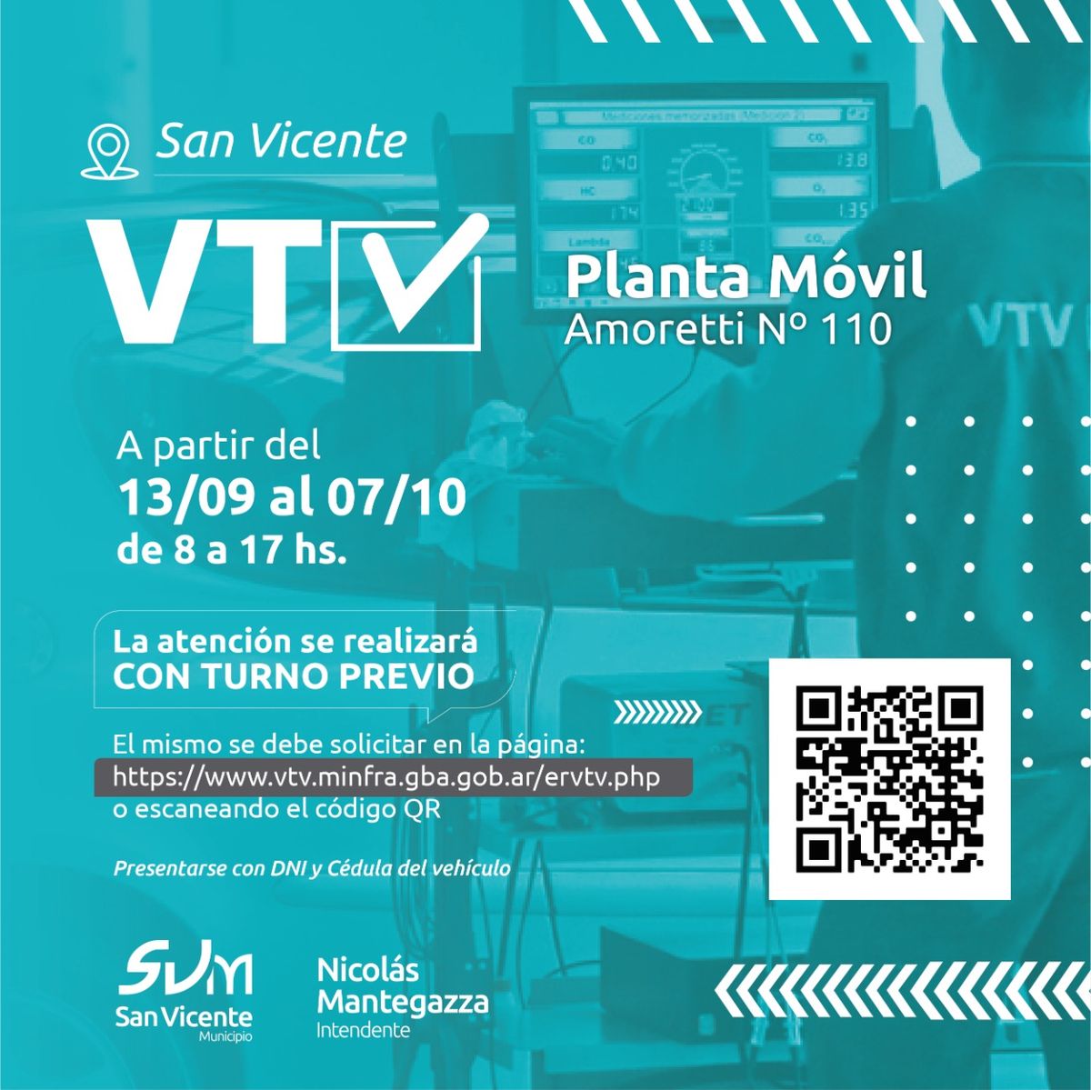 Llega la VTV a San Vicente: horarios, tarifas y cómo sacar turno