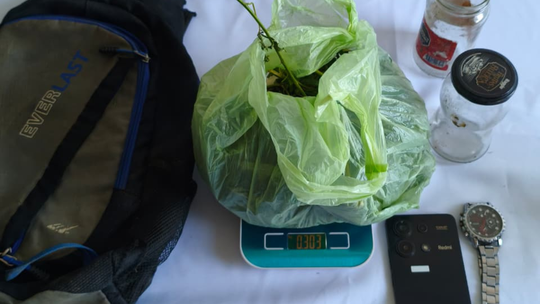 Detuvieron en San Vicente a un transa con 300 gramos de marihuana