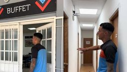 el recorrido de los jugadores de brown de adrogue por las instalaciones del predio que se volvio viral