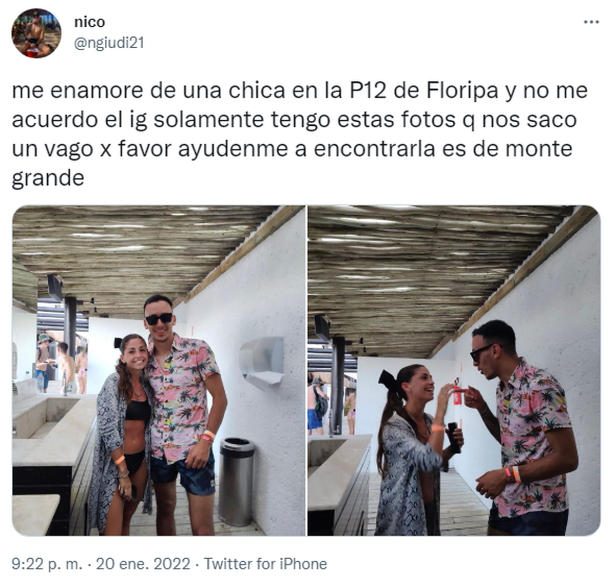 Se enamoró de una chica de Monte Grande en Florianópolis y la buscó por Twitter: se volvió viral
