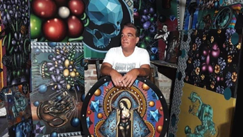 Las obras de un artista de Monte Grande quedarán instaladas en una basílica en Italia