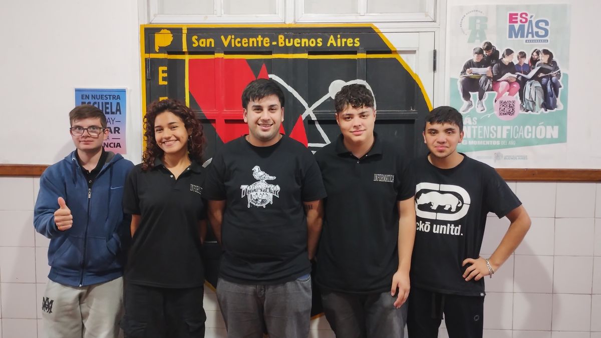 Los alumnos de la escuela técnica de San Vicente comenzaron con el proyecto hace un año.