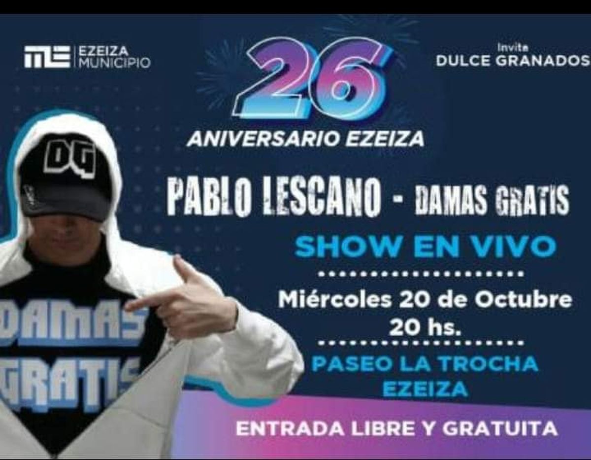 Ezeiza: Se suspendió el show de Pablo Lescano
