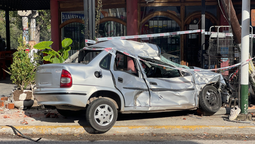 terrible choque en monte grande entre una moto y un auto: un muerto