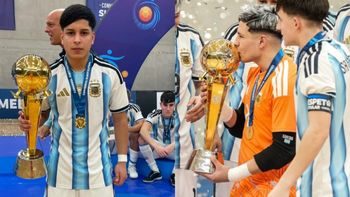 Sánchez y Barrios, de Camioneros a ser campeones del Sudamericano Sub-17 con la Selección Argentina de futsal