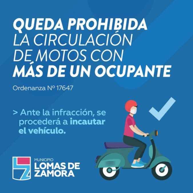 Así anunció el Municipio de Lomas de Zamora la nueva medida que trajo polémica.