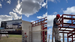 avanza construccion de destacamento policial en ezeiza