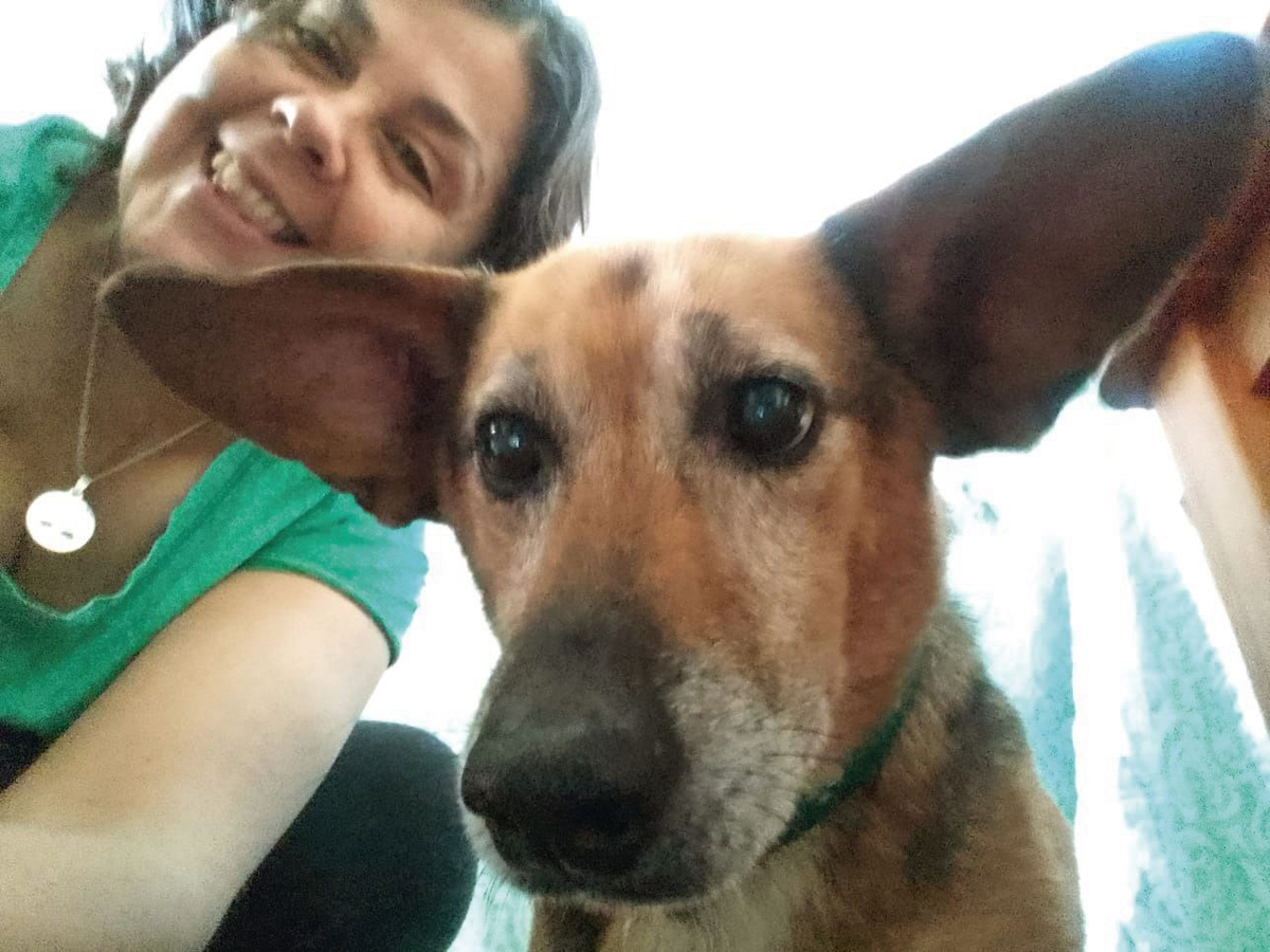 Soraya adoptó a Orejitas en marzo de este año.