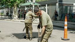 monte grande: avanzan los trabajos de bacheo