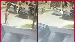 Video: así delincuentes armados robaban un auto en Lomas a plena luz del día.