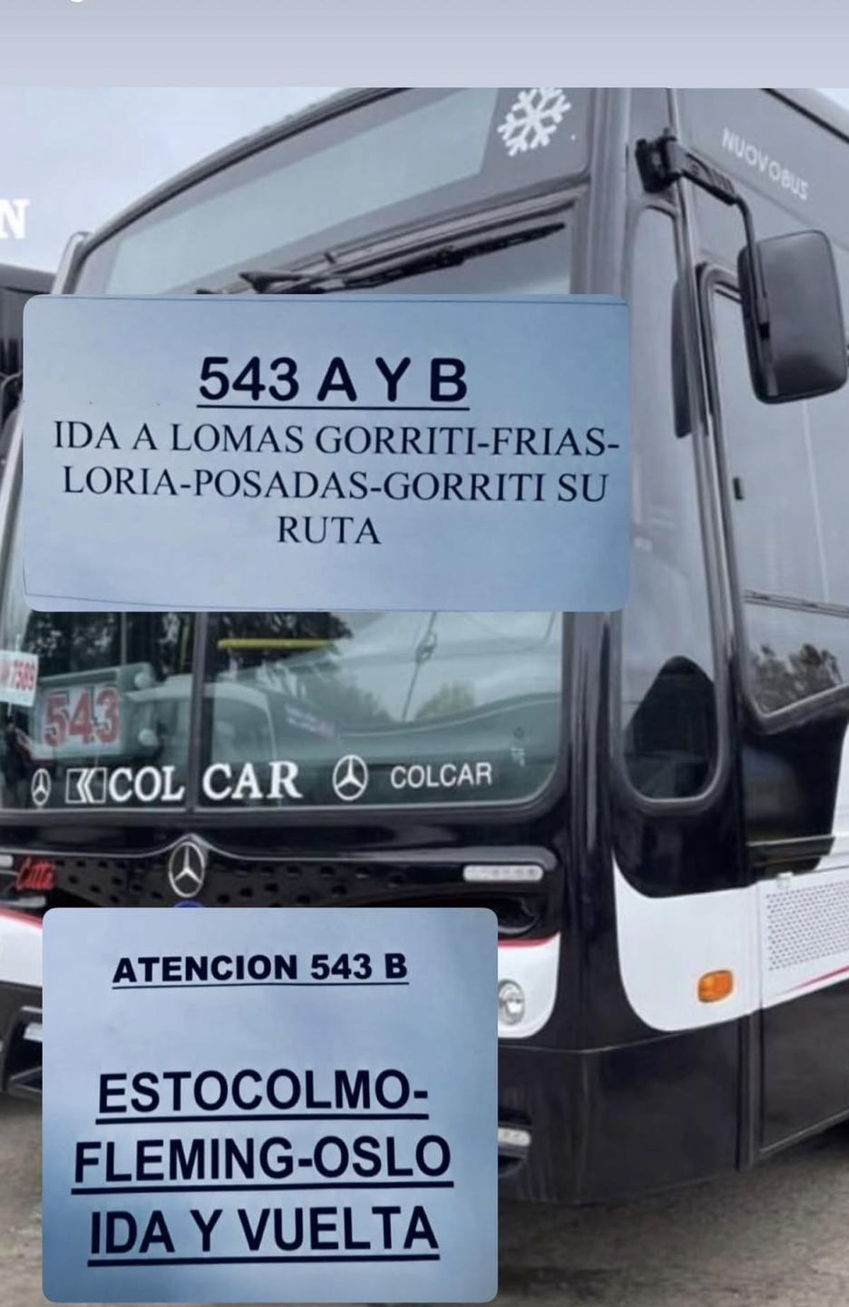 La empresa informo del desvío esta mañana por redes sociales La empresa informo del desvío esta mañana por redes sociales