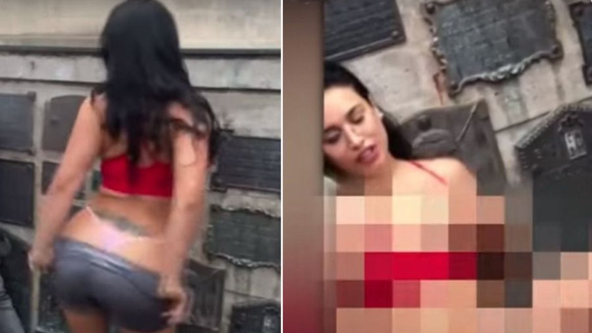 Polémica por una actriz porno que se filmó desnuda en el Monumento a la  Bandera