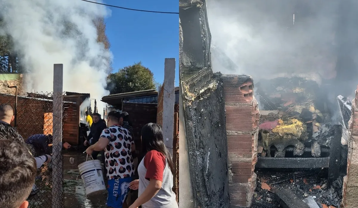 Los incendios que afectaron a dos viviendas en Almirante Brown. 