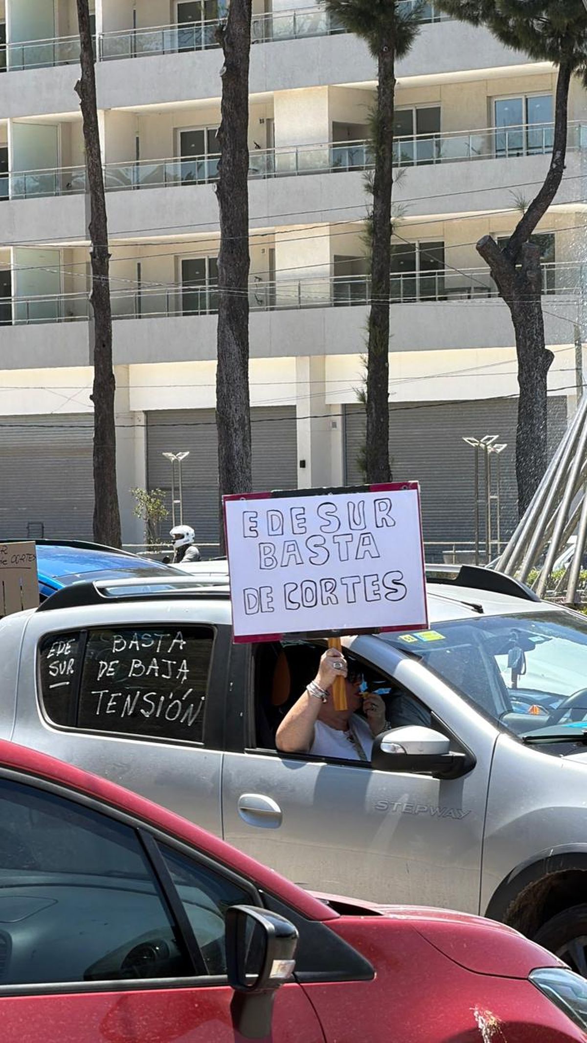 Los vecinos no cortaron la ruta durante la protesta
