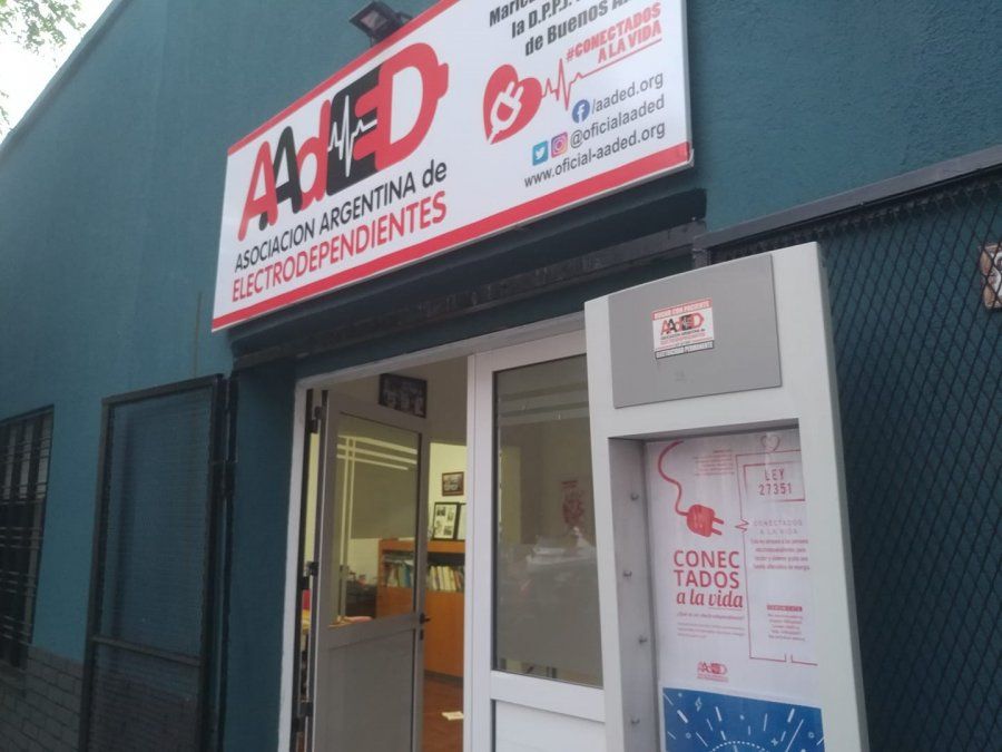 Asociación Argentina de Electrodependientes, con sede en Lomas de Zamora.
