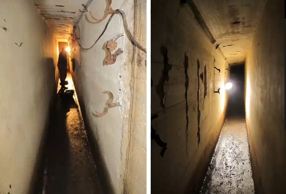 El túnel. Con una extensión de unos 50 metros, cruza la calle Recondo y desemboca en el subsuelo de una casa vecina. Hoy está tapiado. 