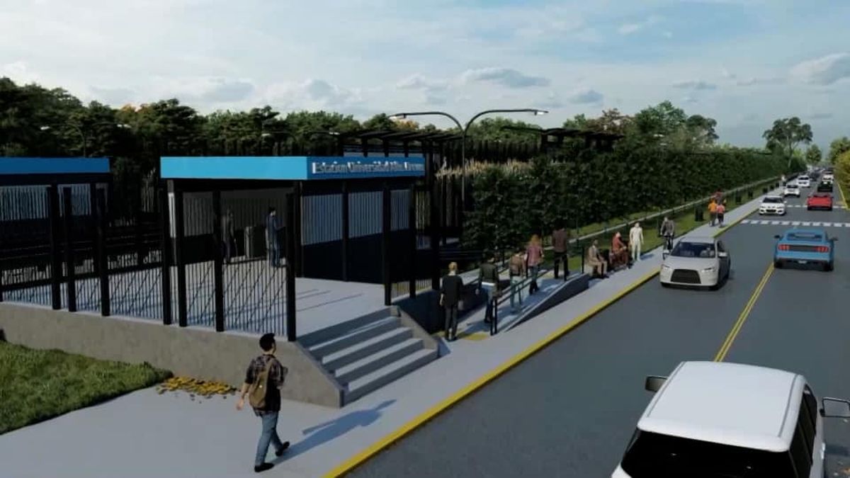 Así se verá la nueva estación de trenes en Almirante Brown.