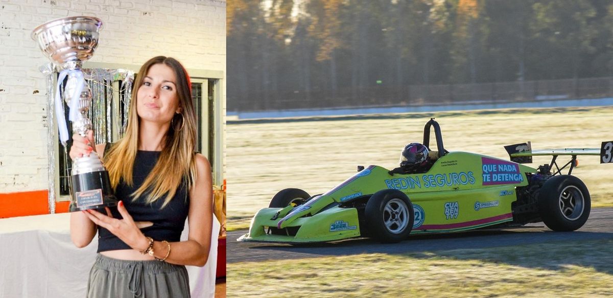Emilia Caputto, la automovilista de Lomas que suma podios y da que hablar
