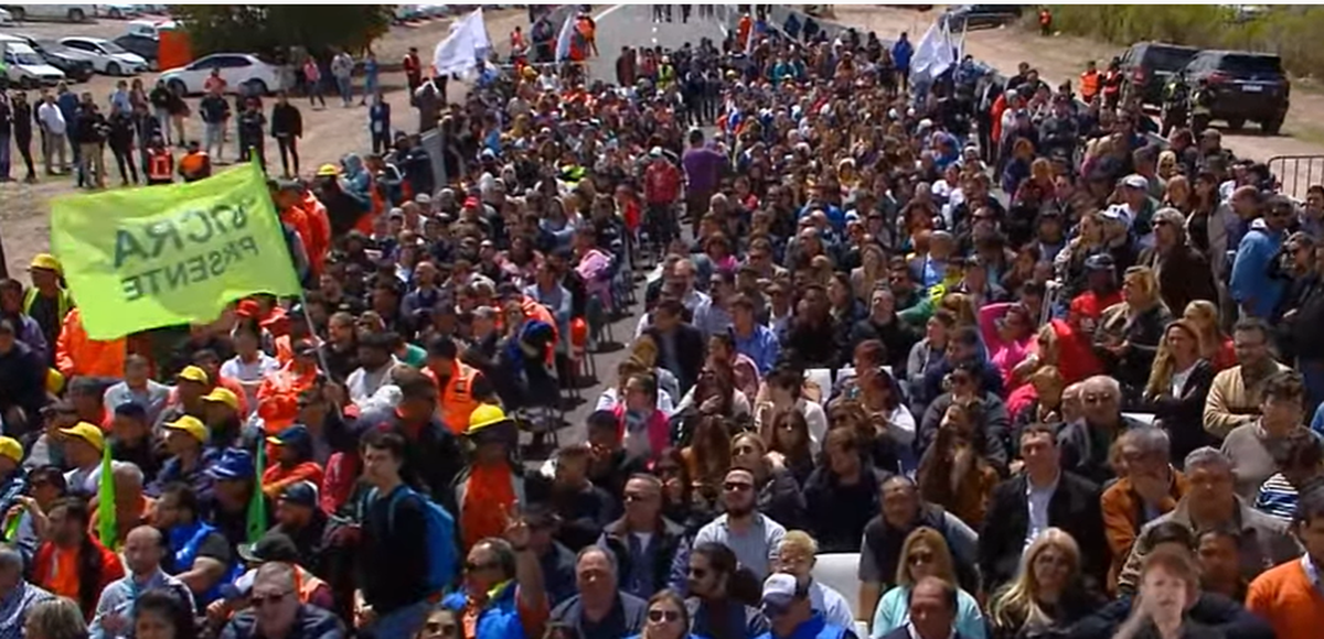 El acto se realizó en Cañuelas, en el llamado 
