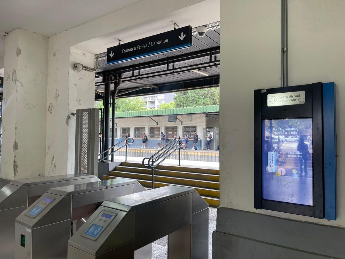 La estaci&oacute;n de Monte Grande tras la finalizaci&oacute;n del paro.&nbsp;