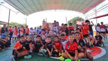 Esteban Echeverría: inauguraron un techo parabólico en el Club Social y Deportivo Unión