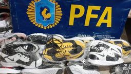 taller clandestino en esteban echeverria: secuestraron 1.600 pares de zapatillas truchas
