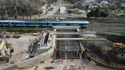almirante brown: avanza la construccion del paso bajo nivel de la calle diehl